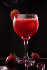 Erdbeer Cocktail Erdbeerwein Erdbeersturm